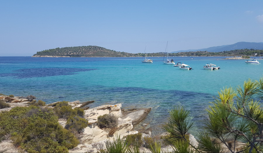  Lagonisi plaža Sitonija 